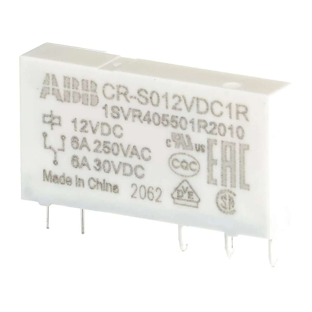 ABB CR-S012VDC1R 12V DC Slim Arayüz Rölesi (1CO Kontak) - Görsel 2