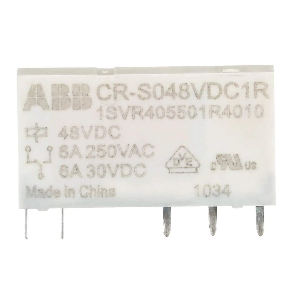 ABB CR-S048VDC1R 48V DC Slim Arayüz Rölesi (1CO Kontak) - Görsel 4