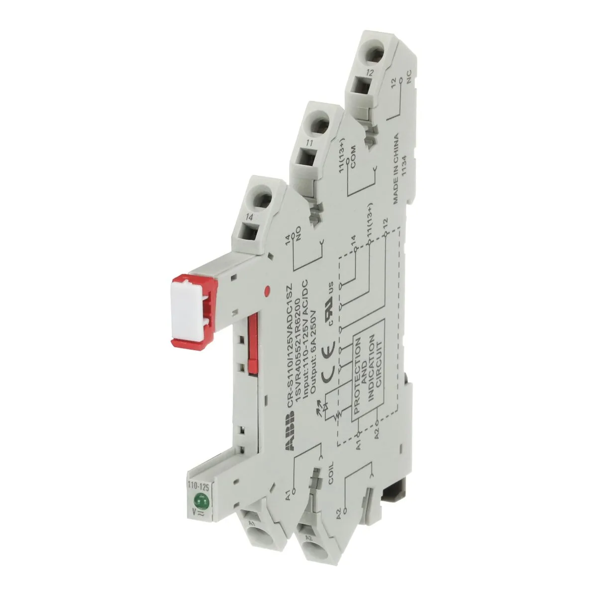 ABB CR-S110/125VADC1SZ 110-125V AC/DC Slim Röle Soketi (Yaylı) - Görsel 2
