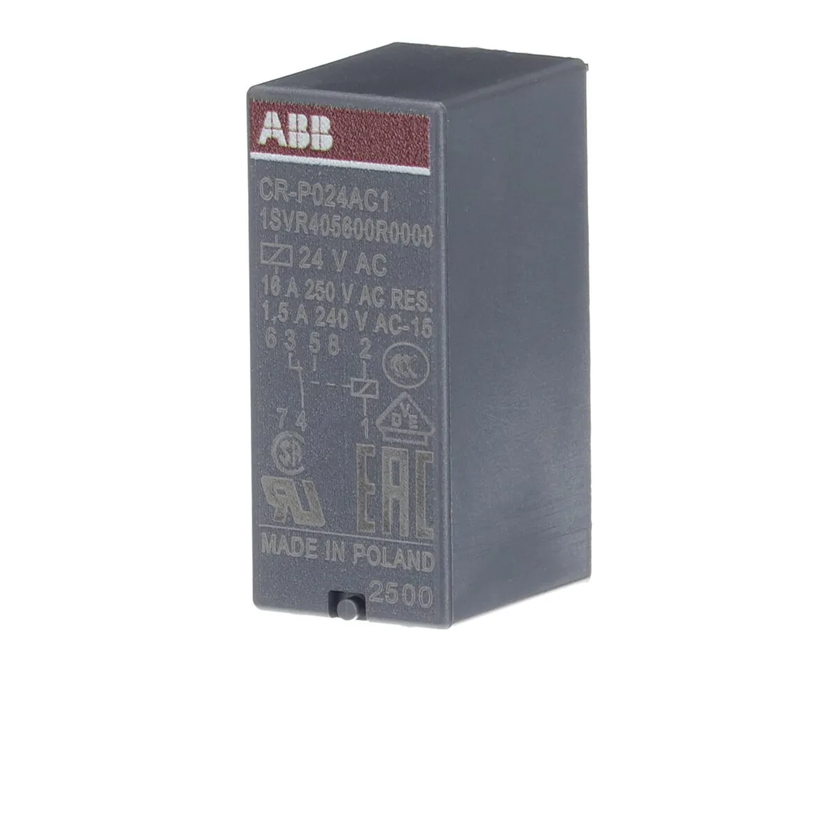ABB CR-P024AC1 24V AC PCB Tipi Röle (1CO Kontak) - Görsel 2