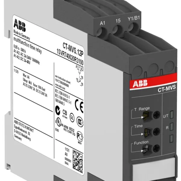 ABB 1SVR730020R3100 - Ct-mvs.12s Time Relay, Multifunction