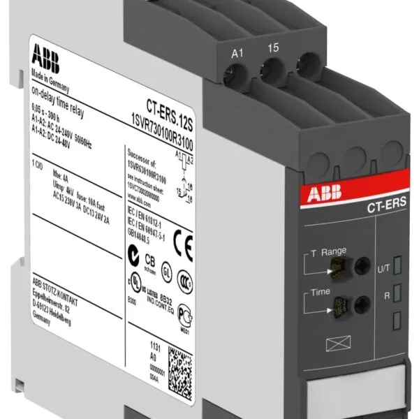 ABB 1SVR730100R3100 - Ct-ers.12s Time Relay, ON-DELAY
