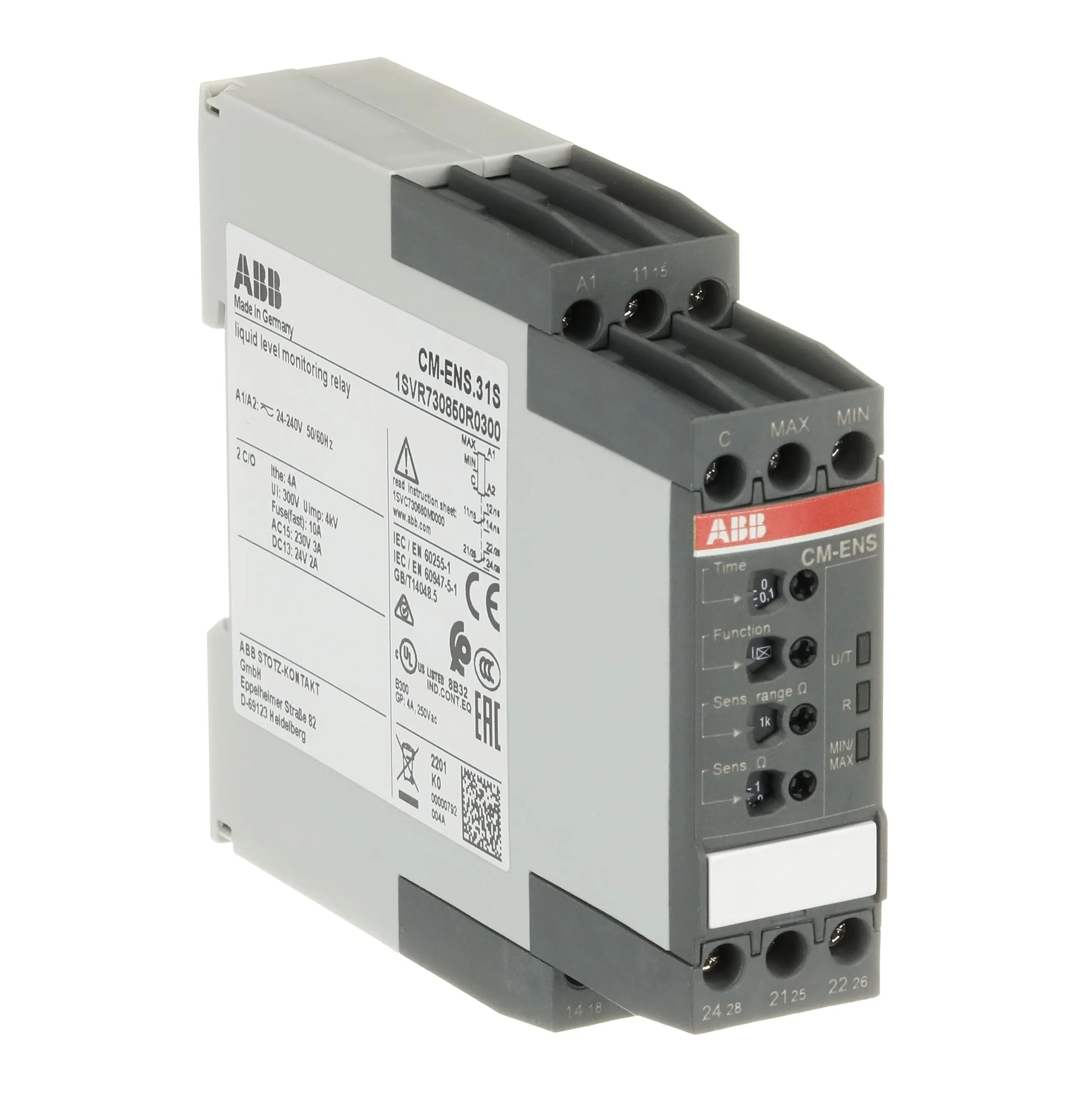 1SVR730850R0300 ABB 1SVR730850R0300 - Cm-ens.31s Liquid Level Monitoring Relay