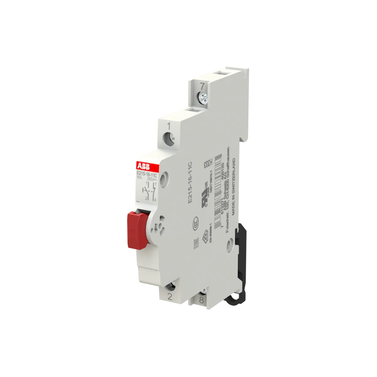 ABB E215-16-11C Basmalı Buton (Kırmızı) - Görsel 2