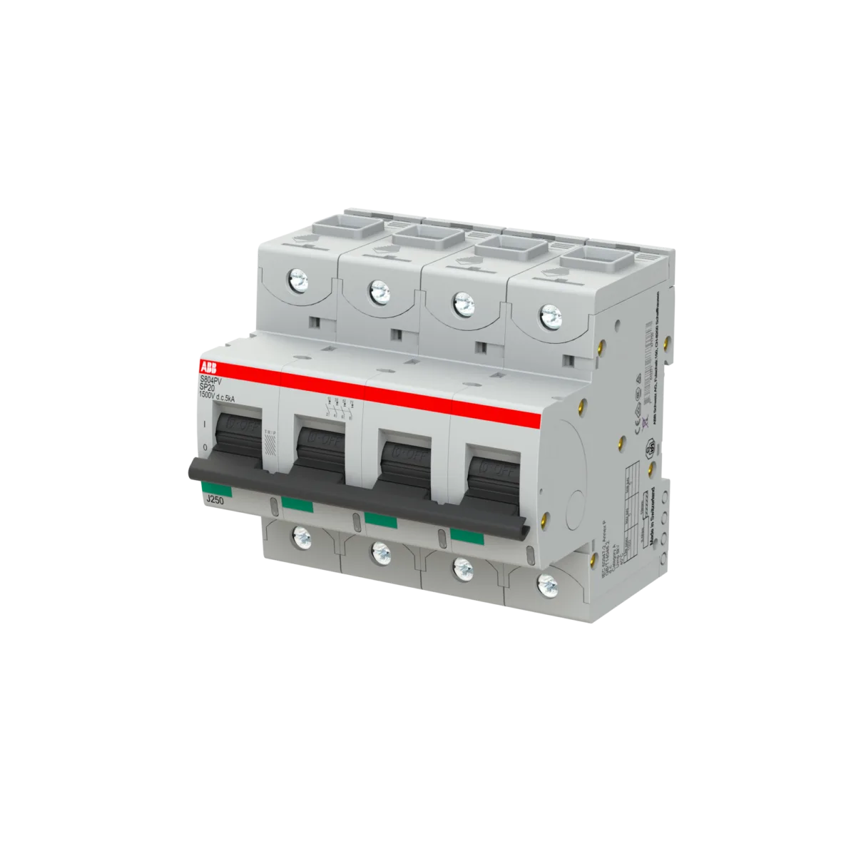 ABB S804PV-SP20 20 Amper 4 Kutuplu Fotovoltaik (PV) Sigorta - Görsel 3