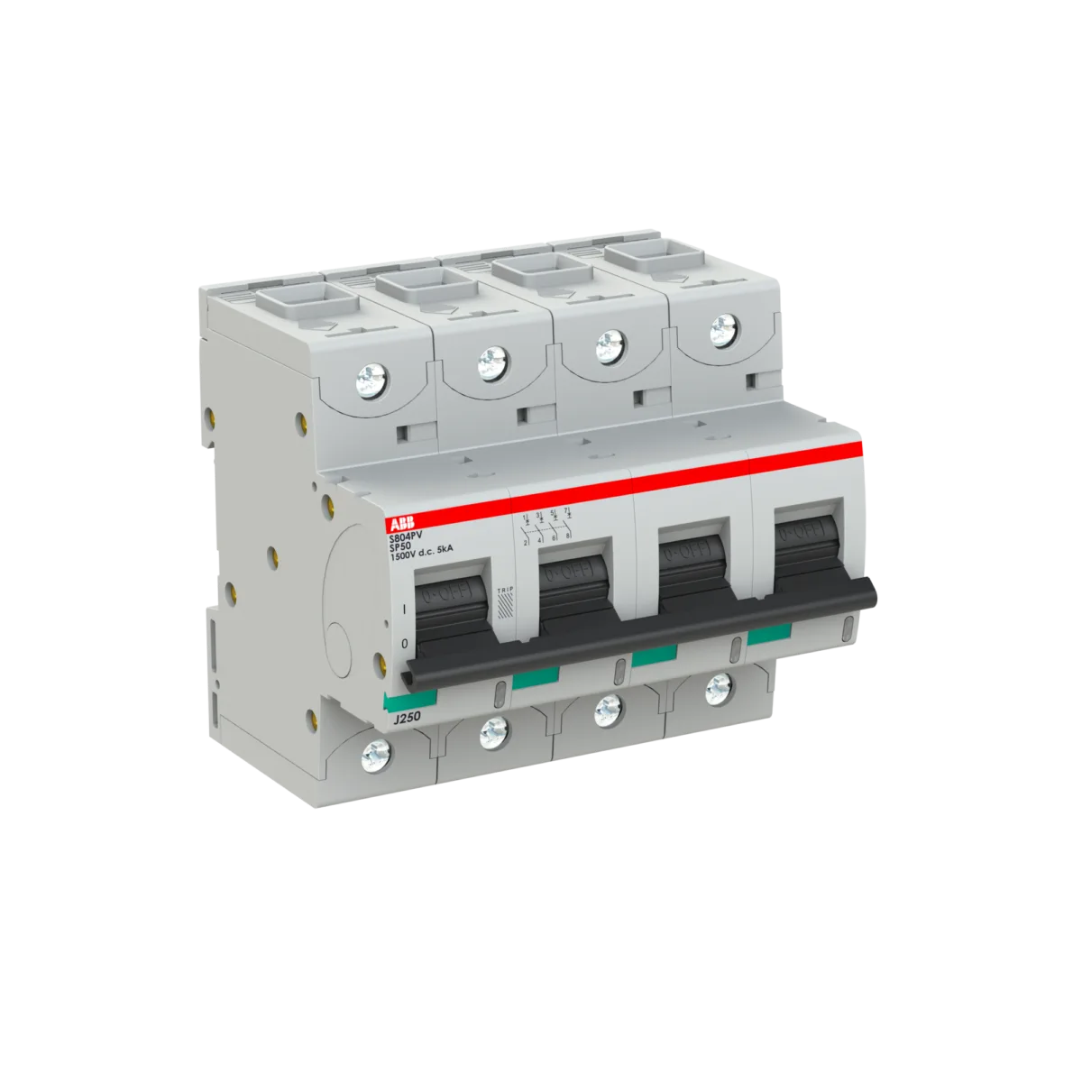 ABB S804PV-SP50 50 Amper 4 Kutuplu Fotovoltaik (PV) Sigorta - Görsel 2