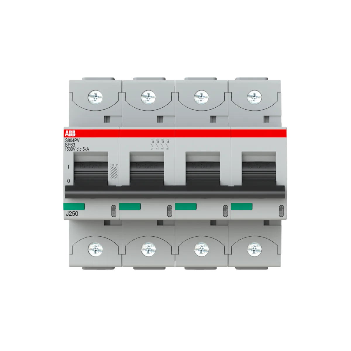 ABB S804PV-SP63 63 Amper 4 Kutuplu Fotovoltaik (PV) Sigorta - Görsel 2