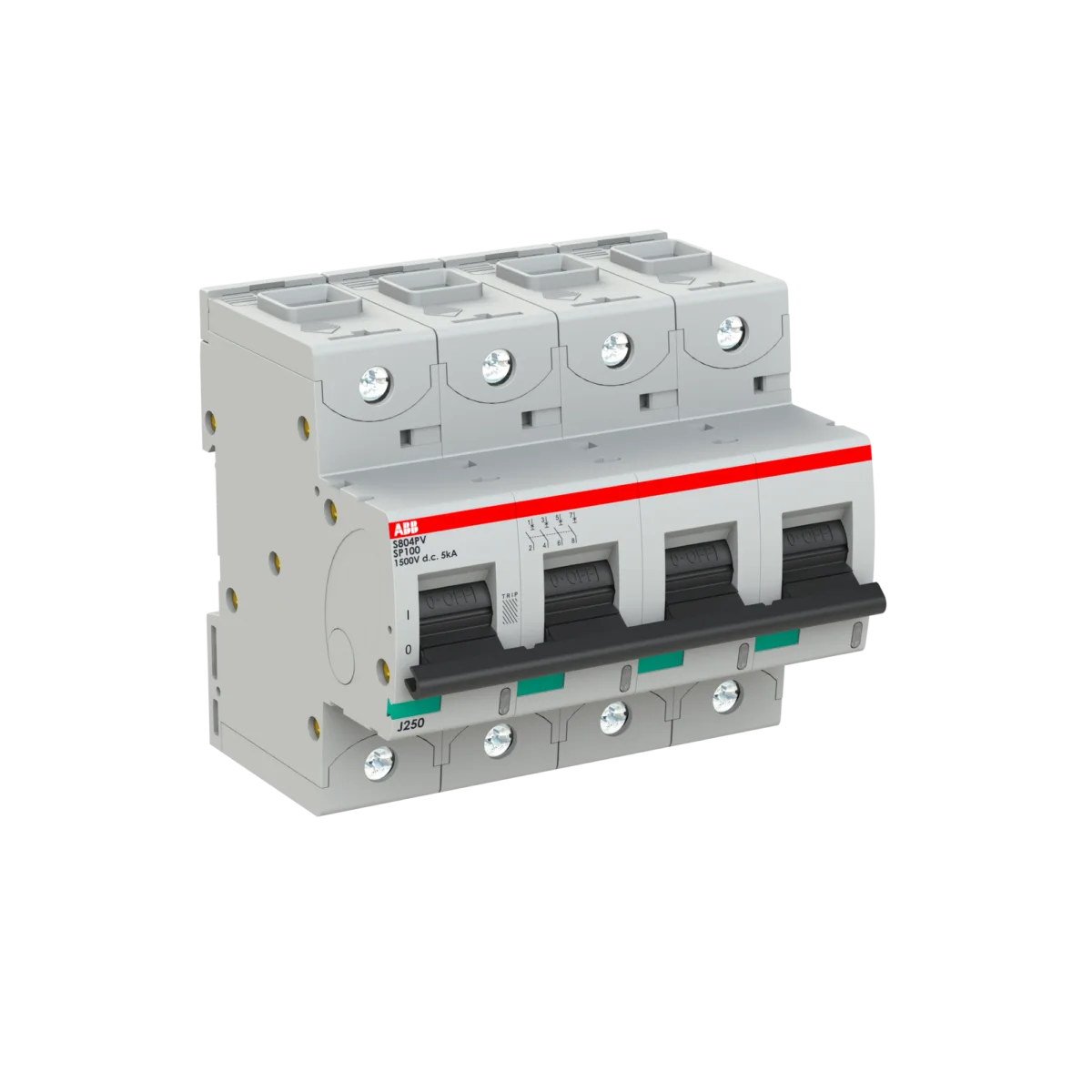 ABB S804PV-SP100 100 Amper 4 Kutuplu Fotovoltaik (PV) Sigorta - Görsel 2