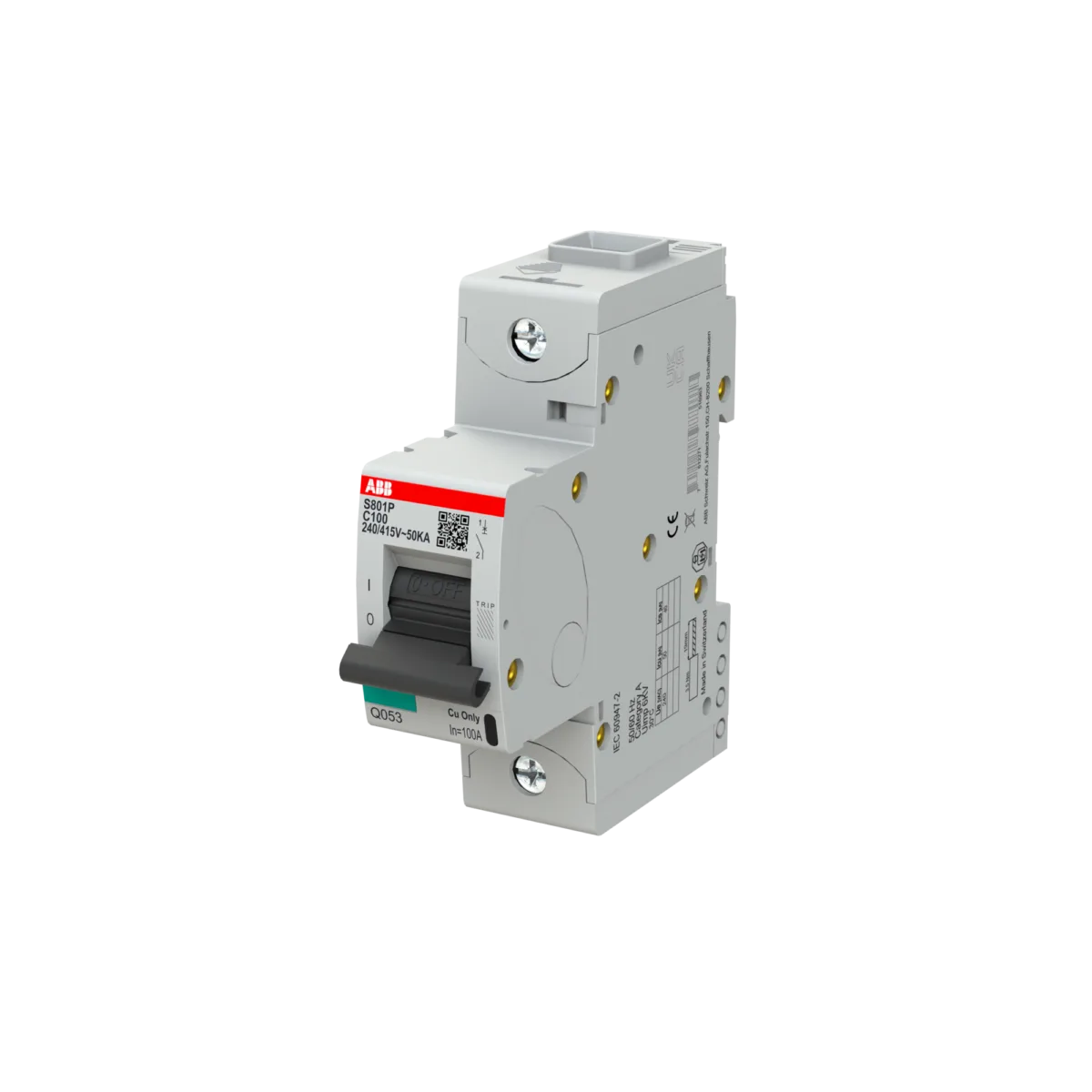 ABB S 801 P-C 100 100 Amper 1 Kutuplu Otomatik Sigorta - Görsel 2