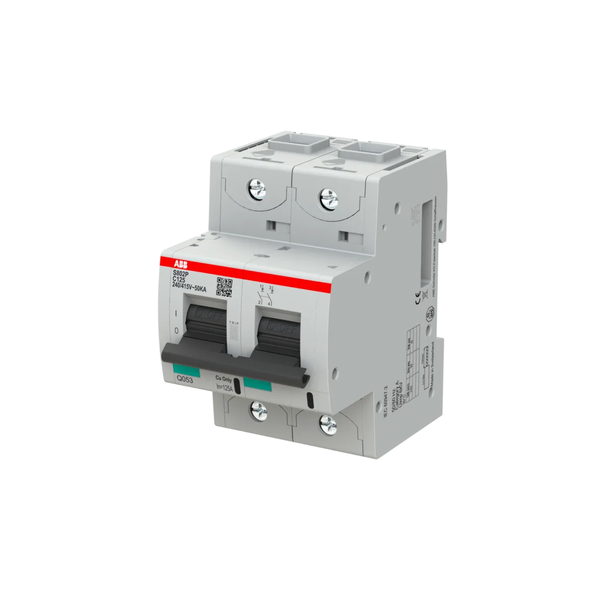 ABB S 802 P-C 125 125 Amper 2 Kutuplu Otomatik Sigorta - Görsel 2