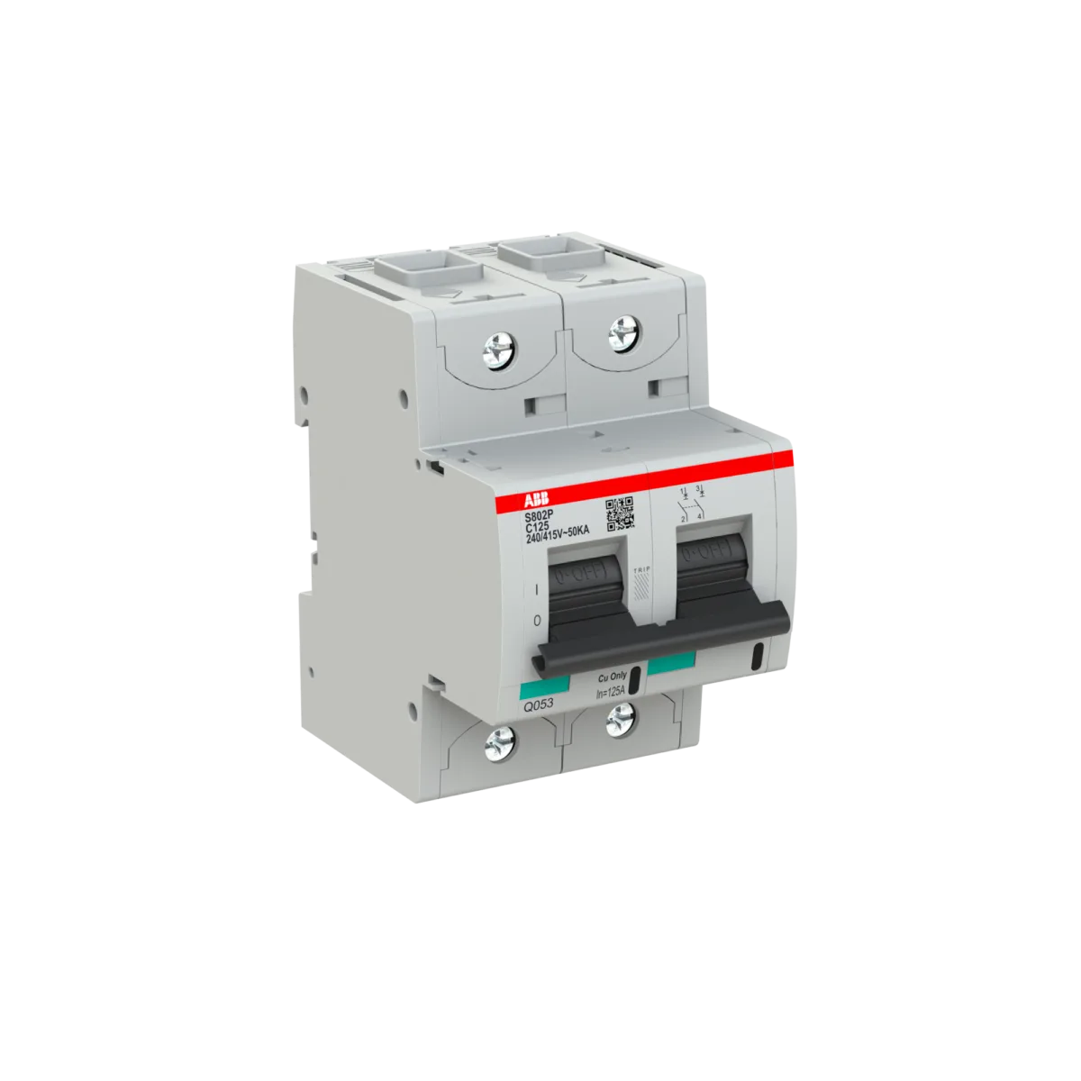 ABB S 802 P-C 125 125 Amper 2 Kutuplu Otomatik Sigorta - Görsel 3
