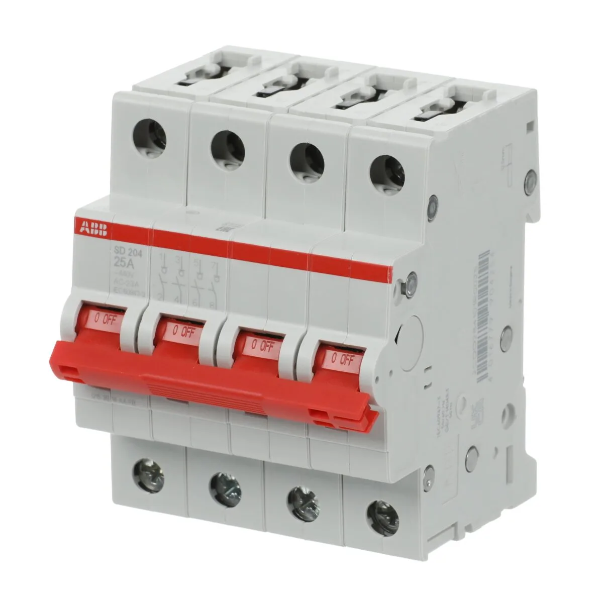 ABB SD204/25 25 Amper 4 Kutuplu Yük Ayırıcı Anahtar - Görsel 2