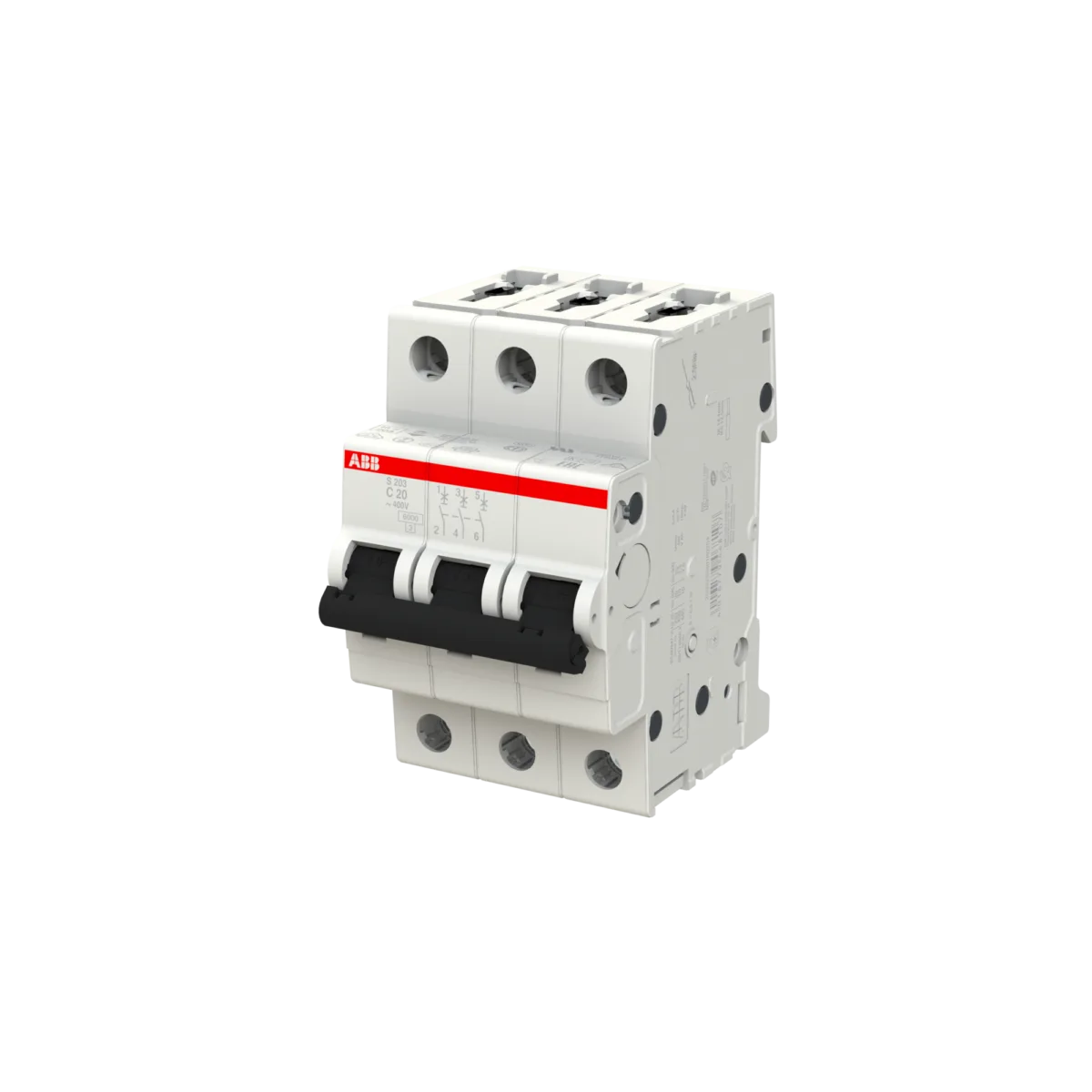 ABB S203-C20 20 Amper 3 Kutuplu 6kA C Tipi Otomatik Sigorta - Görsel 2
