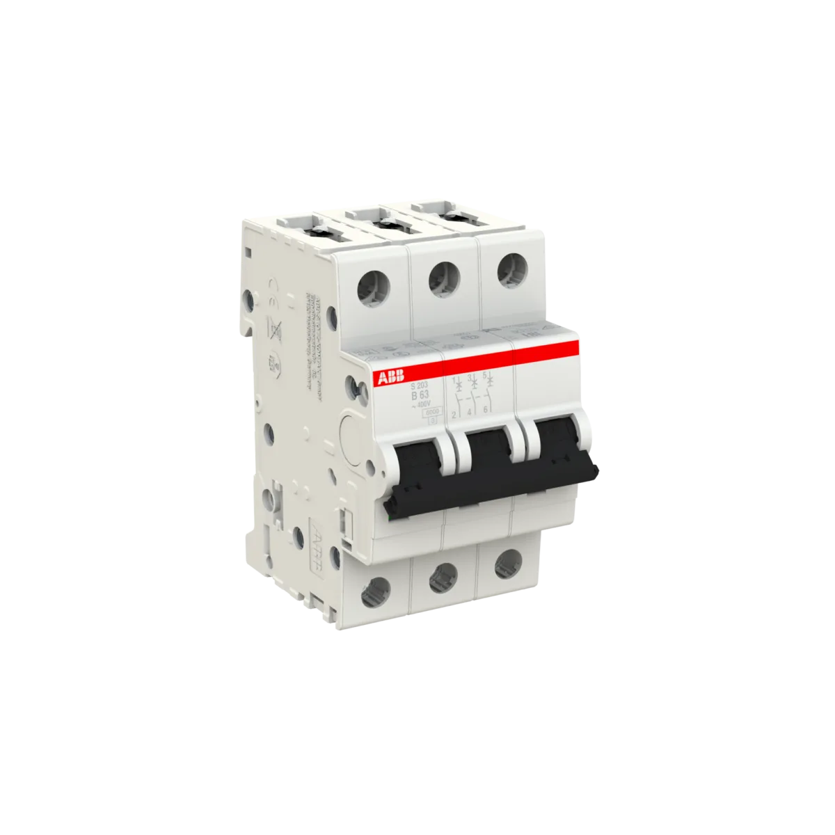 ABB S203-B63 63 Amper 3 Kutuplu 6kA B Tipi Otomatik Sigorta - Görsel 3