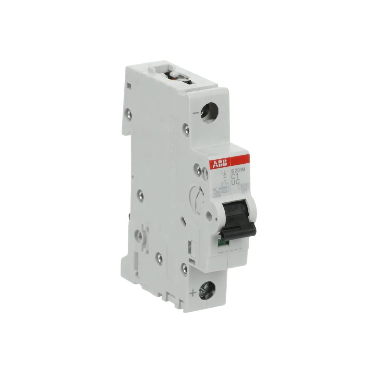 ABB S201M-C1UC 1 Amper 1 Kutuplu 10kA C Tipi AC/DC Otomatik Sigorta - Görsel 3