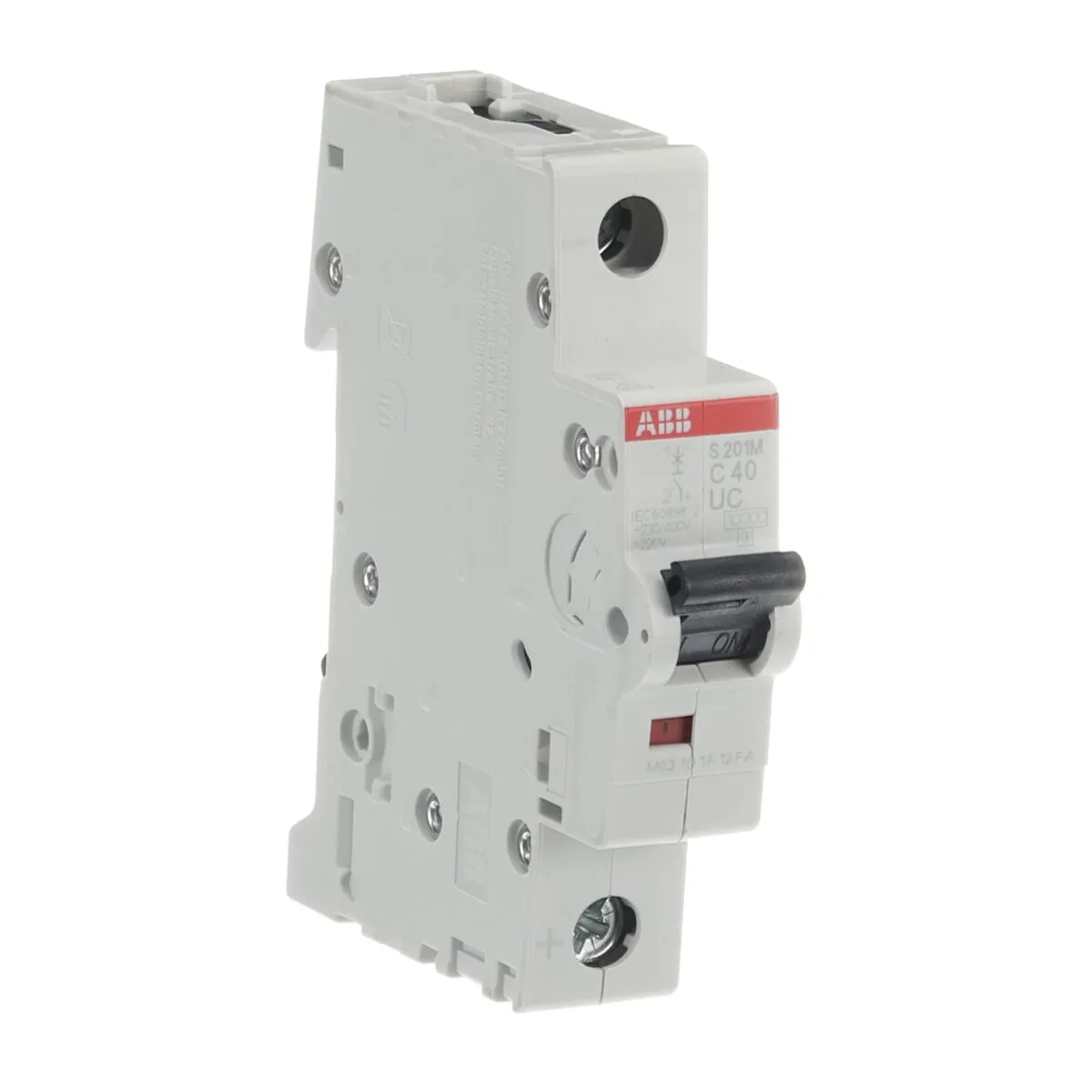 ABB S201M-C40UC 40 Amper 1 Kutuplu 10kA C Tipi AC/DC Otomatik Sigorta - Görsel 3