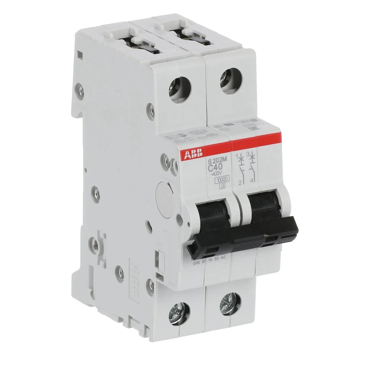 ABB S202M-C40 40 Amper 2 Kutuplu 10kA C Tipi Otomatik Sigorta - Görsel 3