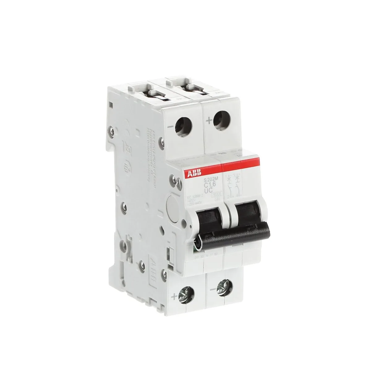 ABB S202M-C1.6UC 1.6 Amper 2 Kutuplu 10kA C Tipi AC/DC Otomatik Sigorta - Görsel 3