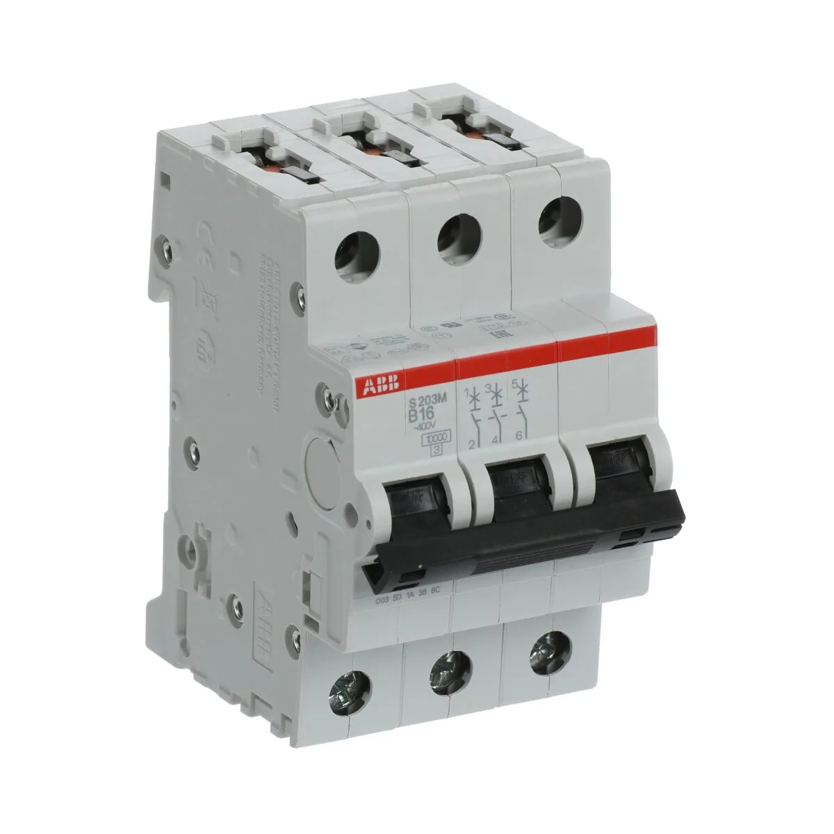 ABB S203M-B16 16 Amper 3 Kutuplu 10kA B Tipi Otomatik Sigorta - Görsel 3