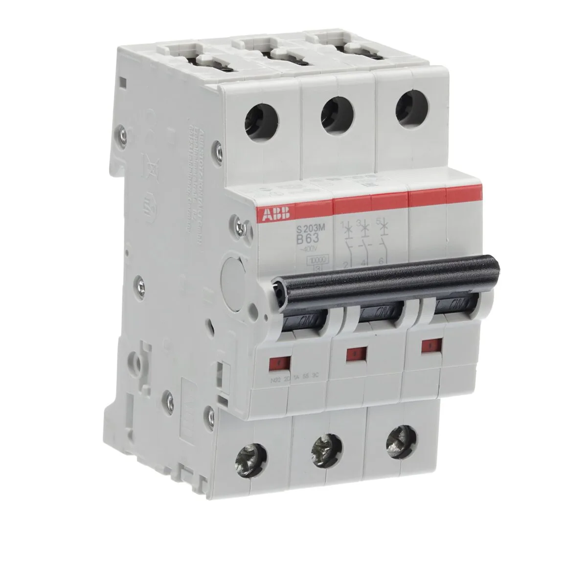 ABB S203M-B63 63 Amper 3 Kutuplu 10kA B Tipi Otomatik Sigorta - Görsel 3
