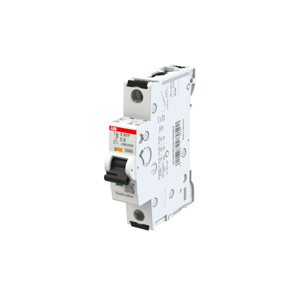 ABB S301P-C6 6 Amper 1 Kutuplu 25kA C Tipi Yüksek Performanslı Otomatik Sigorta - Görsel 2