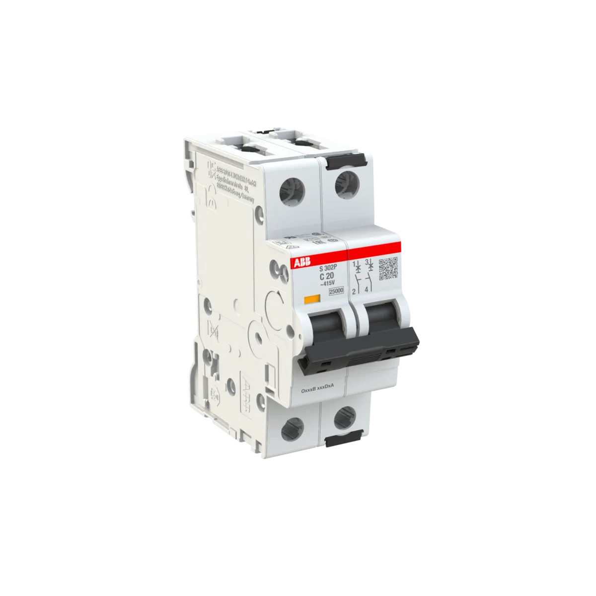 ABB S302P-C20 20 Amper 2 Kutuplu 25kA C Tipi Yüksek Performanslı Otomatik Sigorta - Görsel 3
