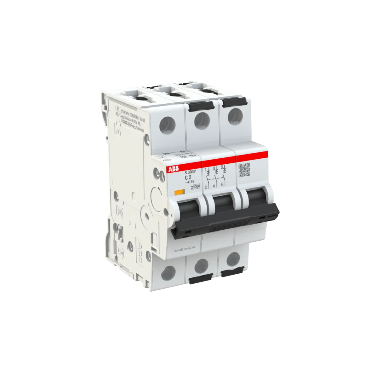 ABB S303P-C2 2 Amper 3 Kutuplu 25kA C Tipi Yüksek Performanslı Otomatik Sigorta - Görsel 3