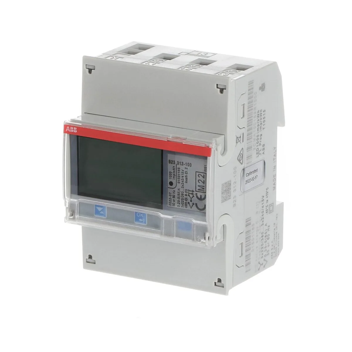 ABB B23 312-100 Trifaze Direkt Bağlantılı Elektrik Sayacı (Modbus - Gümüş Seri) - Görsel 2