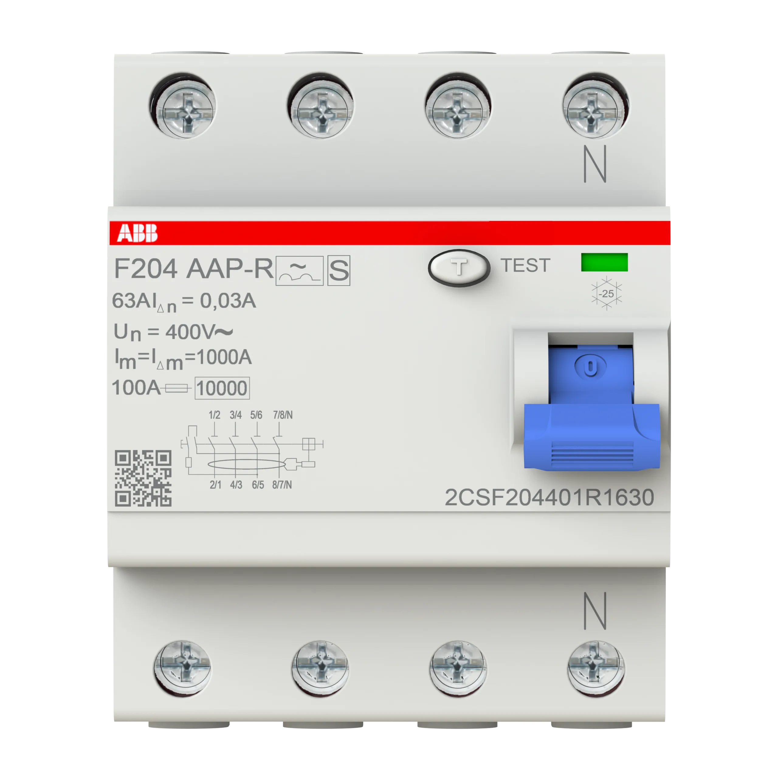 2CSF204401R1630 ABB 2CSF204401R1630 - F204 A-63/0.03 AP-R