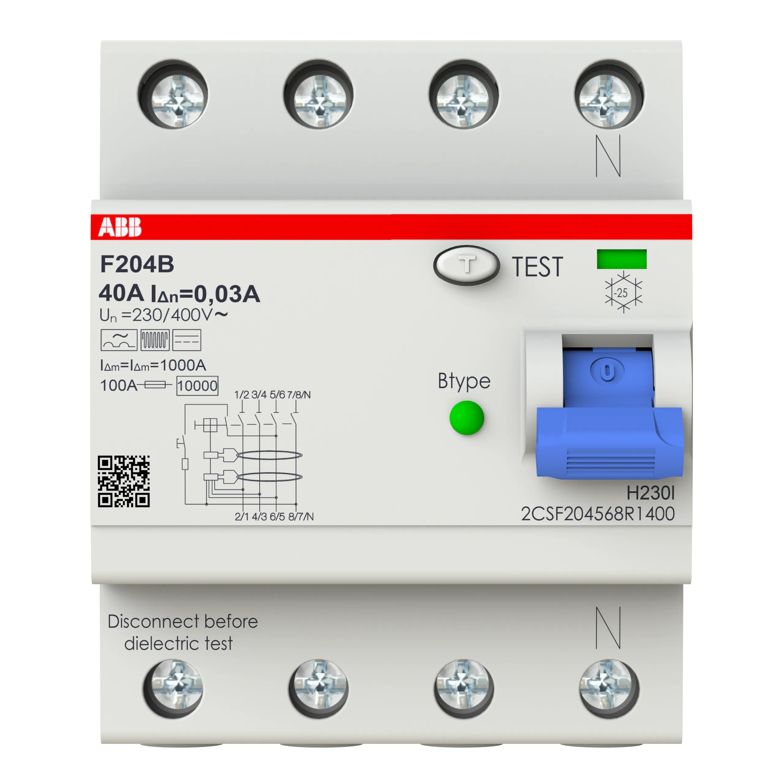 2CSF204568R1400 ABB 2CSF204568R1400 - F204 B-40/0.03