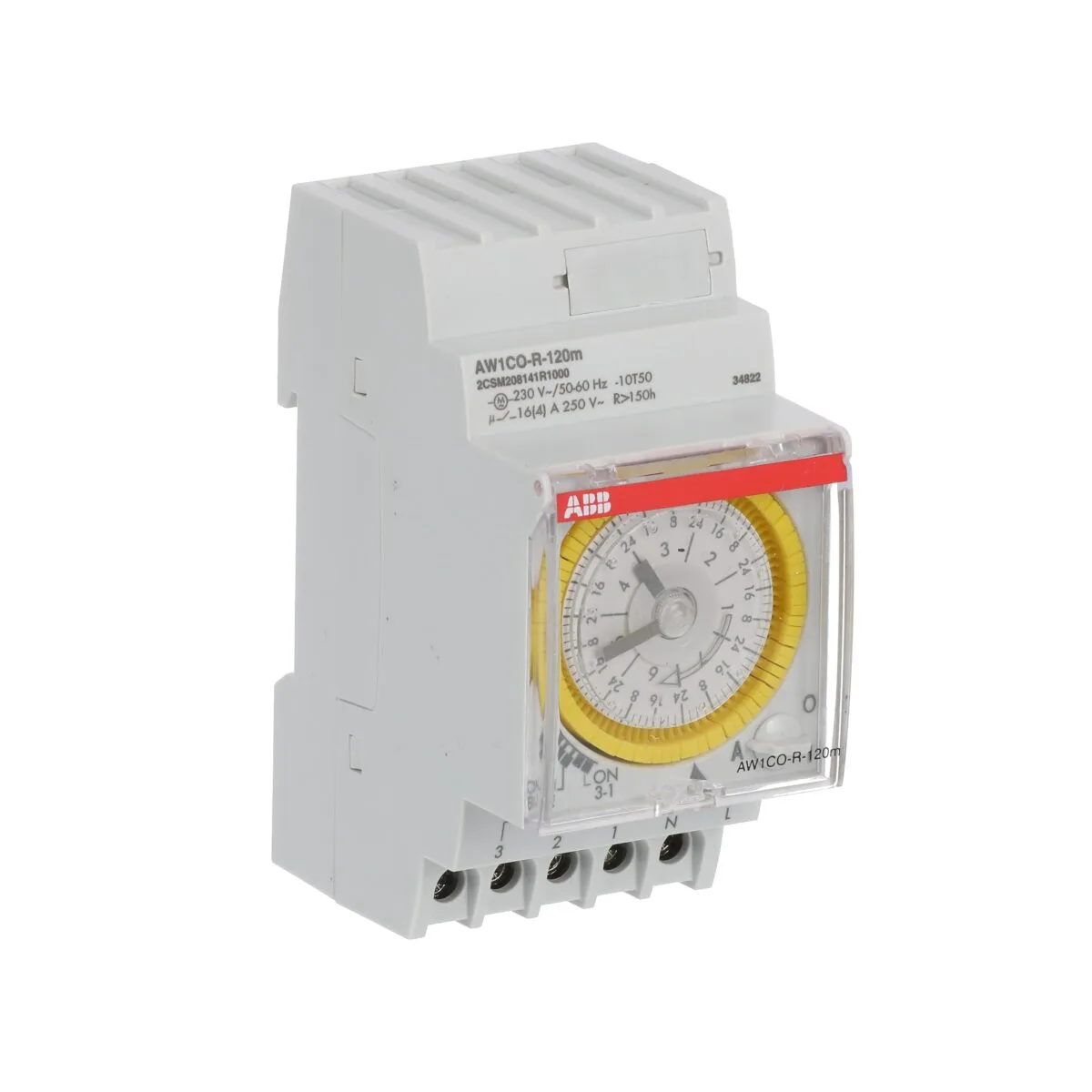 ABB AW1CO-R-120m Haftalık Analog Zaman Saati (Ray Tipi) - Görsel 3