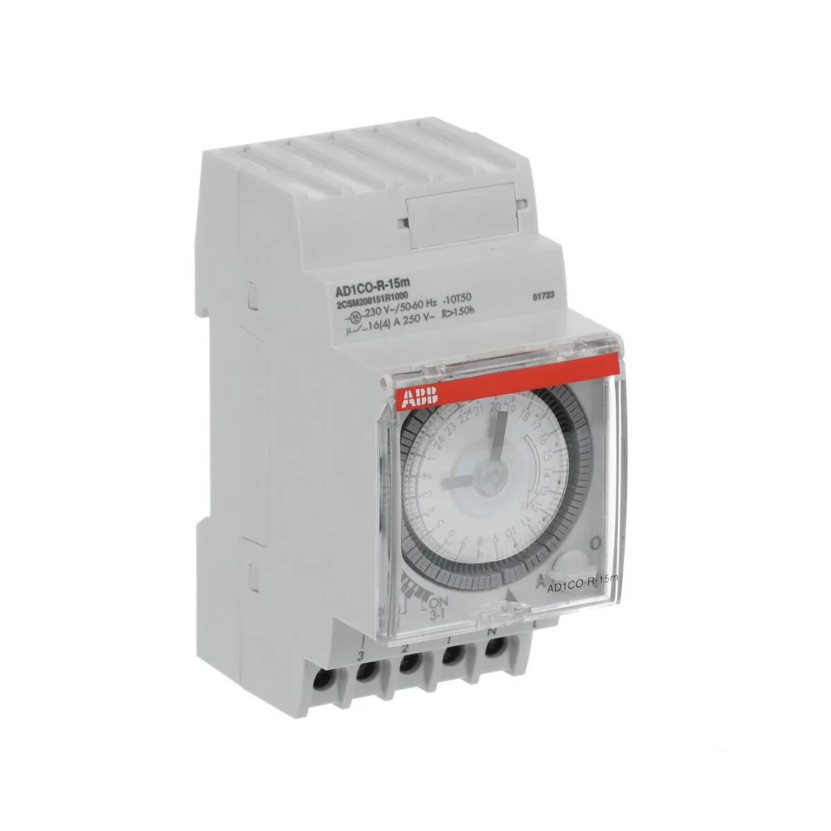 ABB AD1CO-R-15m Günlük Analog Zaman Saati (Ray Tipi) - Görsel 3