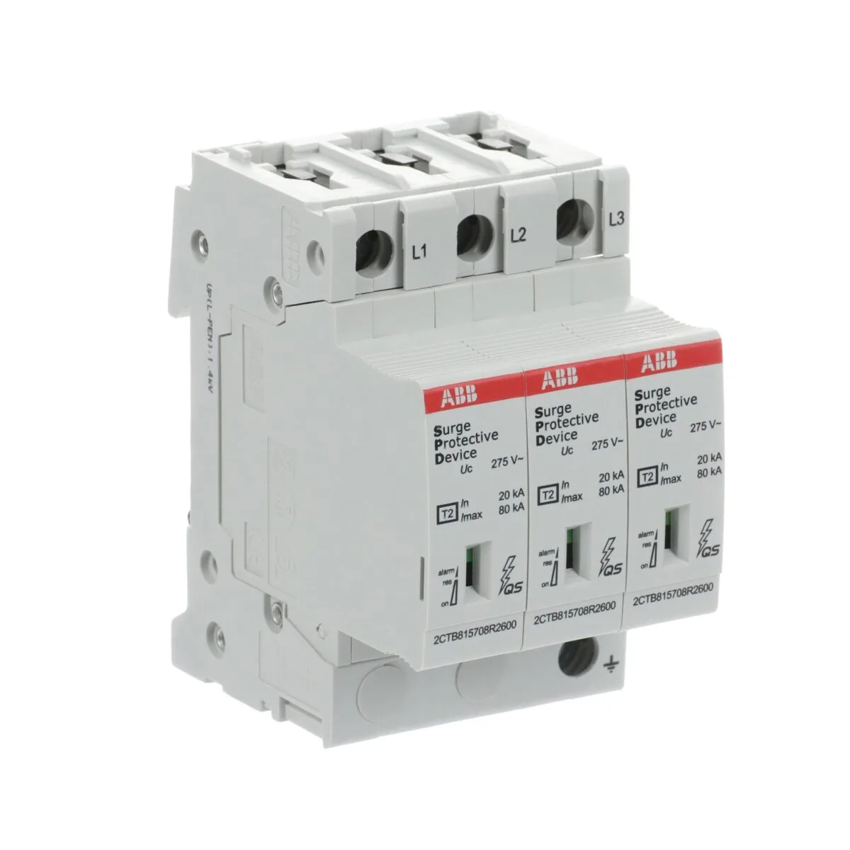 ABB OVR T2 3L 80kA 275V Trifaze Yardımcı Kontaklı Parafudr - Görsel 3