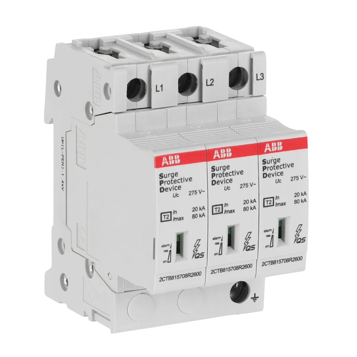 ABB OVR T2 3L 80kA 275V Trifaze Parafudr (Yüksek Kapasiteli) - Görsel 3