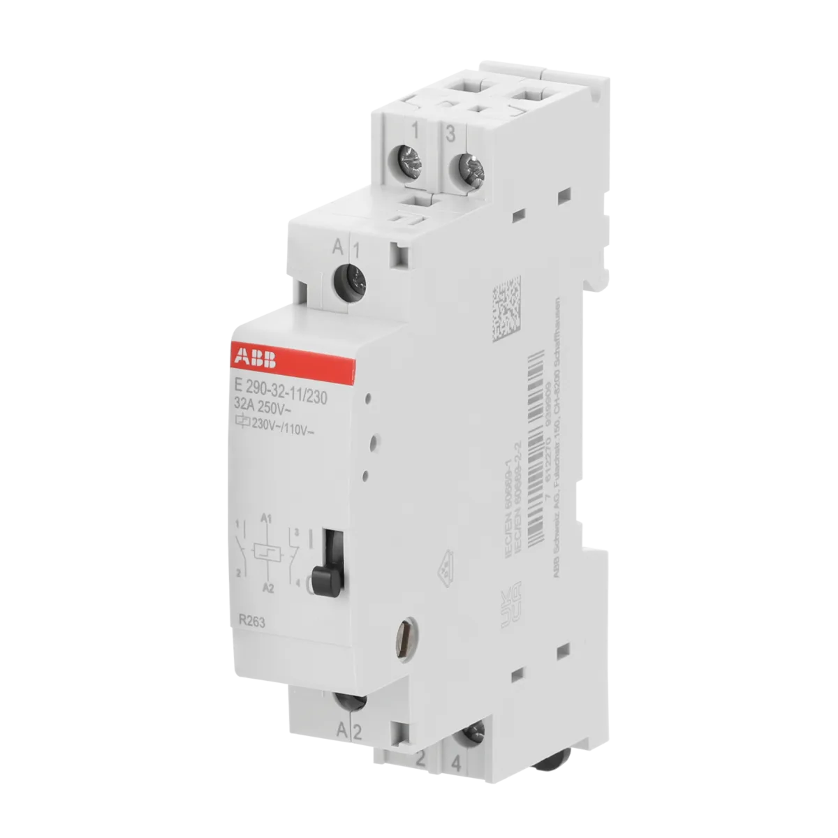 ABB E290-32-11/230 32A 230V Darbe Akım Anahtarı (1NO+1NC) - Görsel 2