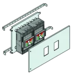 ABB 4TRB160009R0002 - Tmax XT1 Yan Yan Dikey Montaj Plakası –
