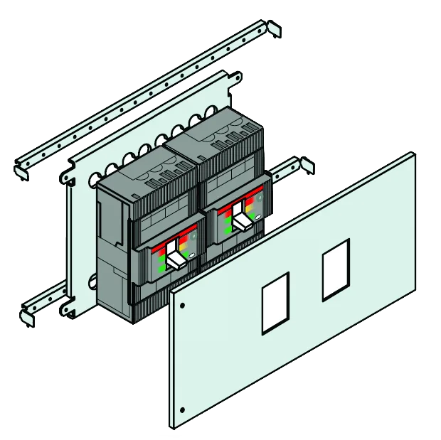 4TRB160009R0004 ABB 4TRB160009R0004 - Tmax XT3 Yan Yan Dikey Montaj Plakası –