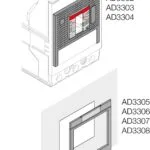 ABB AD3303 - Mostrına Per XT3 3P Montato Su Guıda DIN