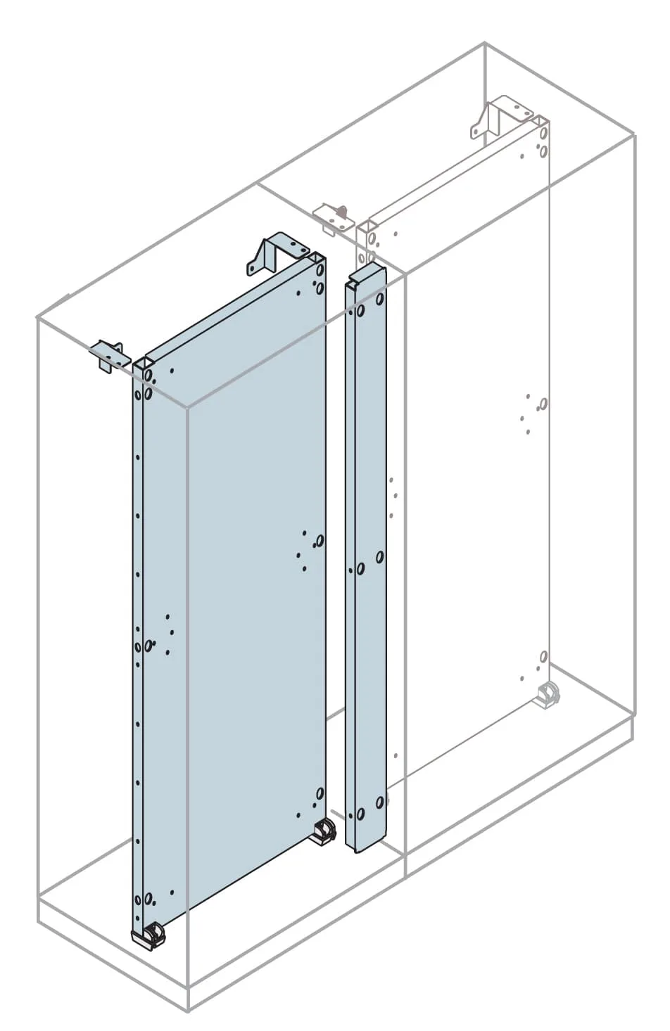 EA1800 ABB EA1800 - Plate Connection Kit H=1800mm