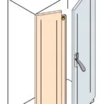 ABB ED2004SK - Bl.door+overlap.clos.2000x400mm