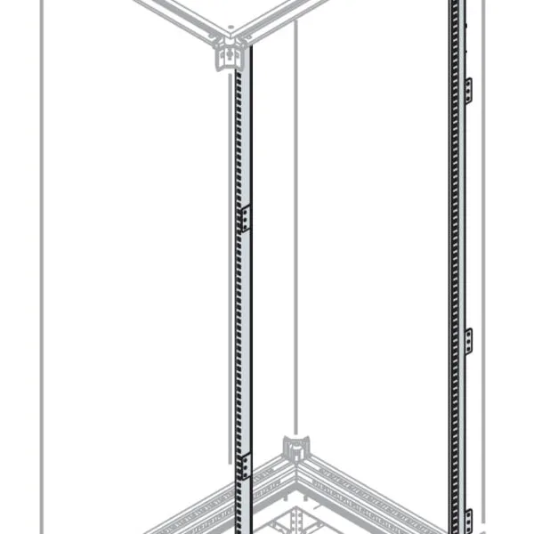 ABB EH2000 - N°2 Uprights For Panels H=2000mm