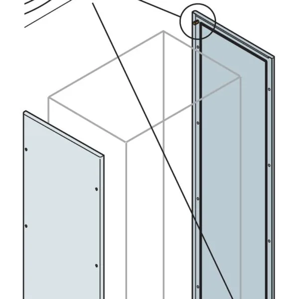 ABB EL2040K - N°2 Blind Side Panels 2000X400MM