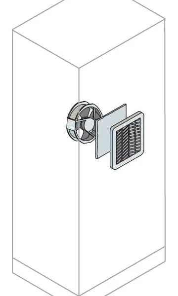 ABB EN2150K - Air+filter+fan 115V Kit 150X150MM