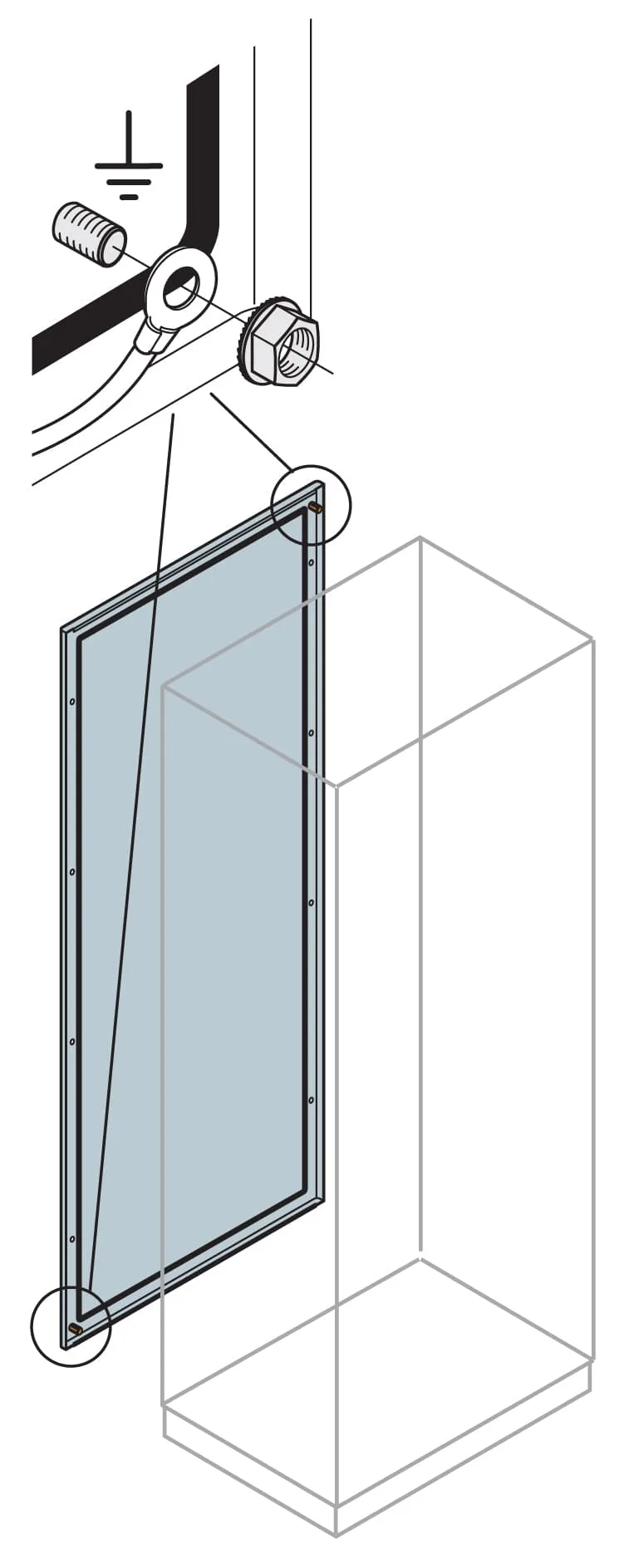 EP1660K ABB EP1660K - Rear Blınd Panel 1600X600MM 7035
