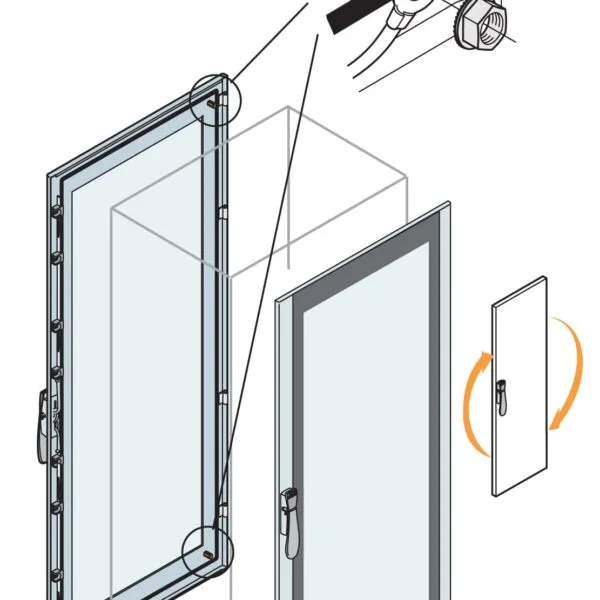 ABB ET2010K - Trasparent Door 2000X1000MM