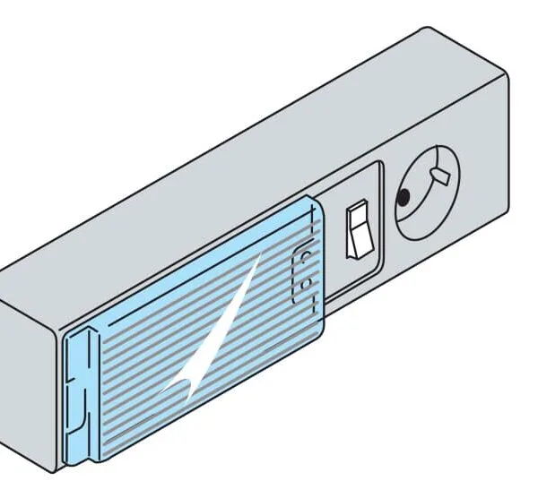 ABB EV1043 - Fl.lamp+sock11w-230V W=355,com.magn.sup