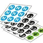 ABB EV1152 - Nｰ490 Stickers ﾘ12mm L2