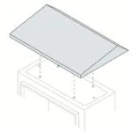 ABB TT6025K - Rain Shield Top 600X250MM Sr