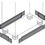 ABB ZN8000 - N°2 Base Strip Flanges 100X800MM