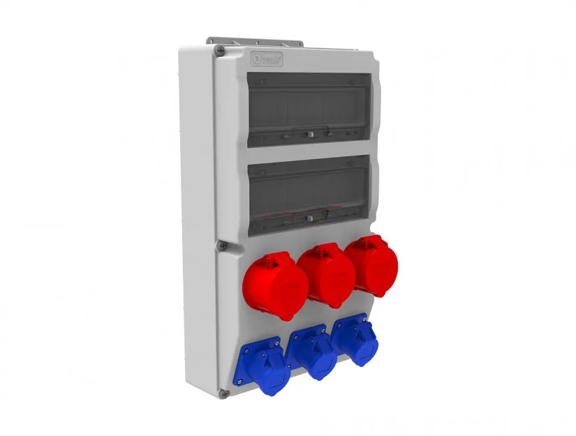 Bemis 5/32A. 380V. 3 Ad. - 3/16A. 220V. 3 Ad. Ön IP44 BD8-2334-3070 Bemis 5/32A. 380V. 3 Ad. - 3/16A. 220V. 3 Ad. Ön IP44 BD8-2334-3070 - Görsel 1